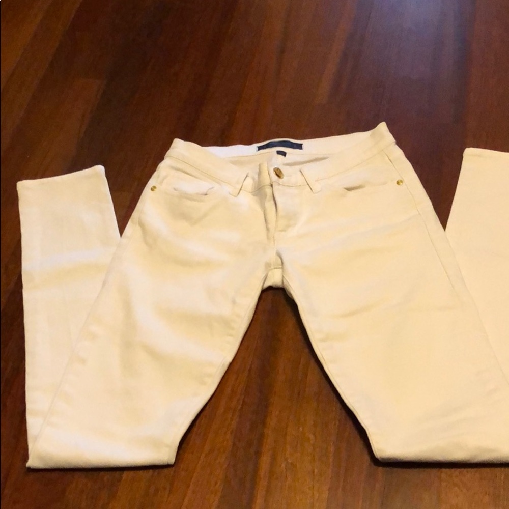 Juicy Couture white skinny jeans